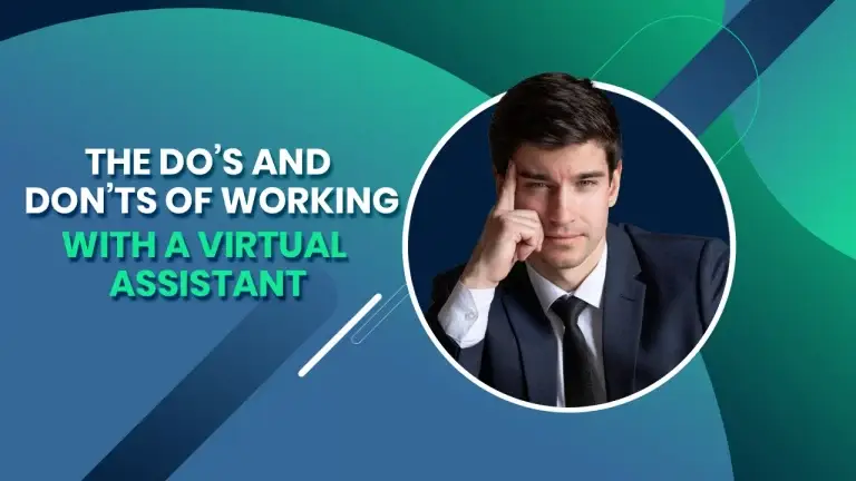White businessman in thought about the do's and don'ts of Working with a Virtual Assistant.