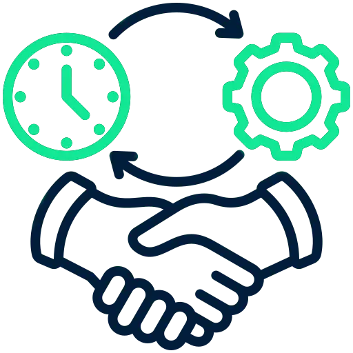 Icon that represents upholding values and striving for the optimal outcomes between employers and job seekers.
