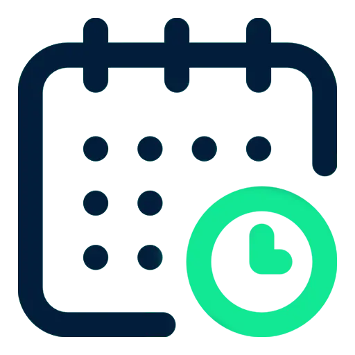 An icon image of a calendar